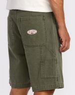 Bad Dog 21" Workwear Shorts - Dark Military - Image 2
