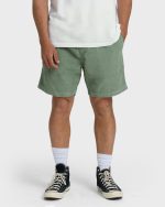 Larry Layback 19" Cord Shorts - Moss