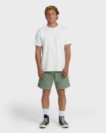 Larry Layback 19" Cord Shorts - Moss - Image 4