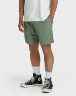 Larry Layback 19" Cord Shorts - Moss - Image 3