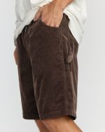 Larry Cord Garage Shorts - Chocolate - Image 5