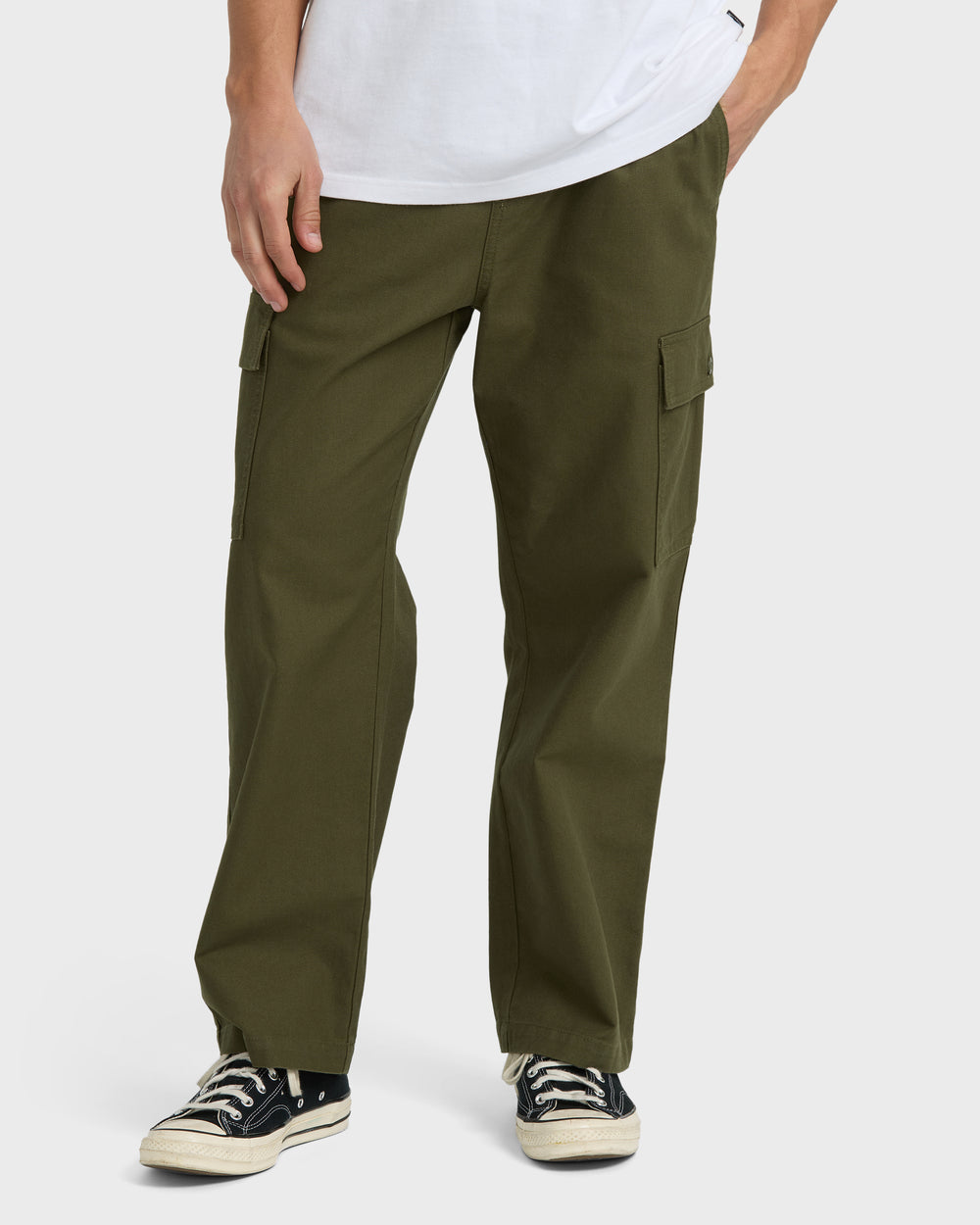 24A124501_MIL_OM-F.jpg Mill Spec Garage Cargo Pants - Military - Image 1