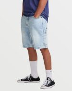 Bad Dog 21" Shorts - Bleached Aqua - Image 3