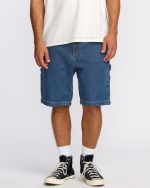 Bad Dog Workwear Shorts - Ocean Wash - Image 2