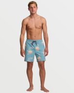 Good Times Layback 16" Trunks - Washed Blue - Image 5