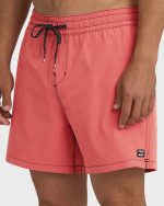 Lineup Solid Layback 16" Trunks - Bright Pink - Image 5