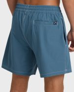 Lineup Solid Layback 16" Trunks - Real Teal - Image 6