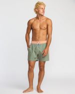 Dbah Panel Laybacks Swim Trunk - Green Ash - Image 5