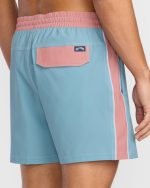 Dbah Panel Laybacks Swim Trunk - Washed Blue - Image 6
