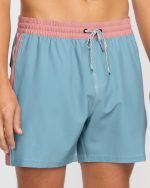 Dbah Panel Laybacks Swim Trunk - Washed Blue - Image 7