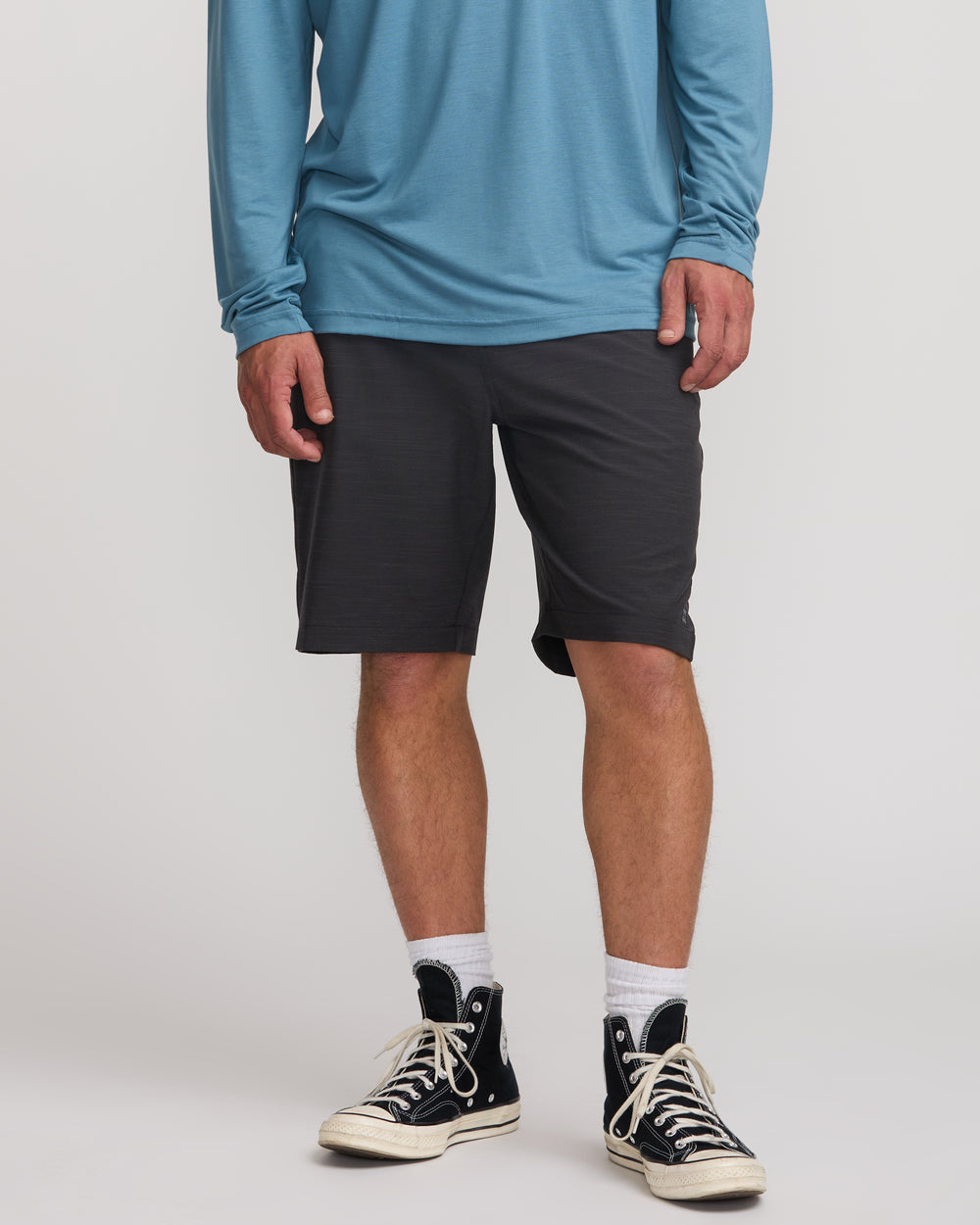 24A321500_BLK_OM-F_682ec2e9-f853-4558-a7cd-4a9b5c4824e0.jpg Crossfire Submersible 21" Hybrid Shorts - Black - Image 1