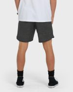 Surftrek Transit Elastic 17" Hybrid Shorts - Black Camo - Image 2