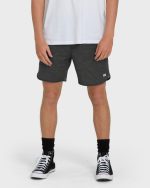 Surftrek Transit Elastic 17" Hybrid Shorts - Black Camo