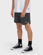 Surftrek Transit Elastic 17" Hybrid Shorts - Black Camo - Image 3