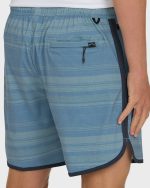 Surftrek Transit Elastic 17" Hybrid Shorts - Mid Blue - Image 5
