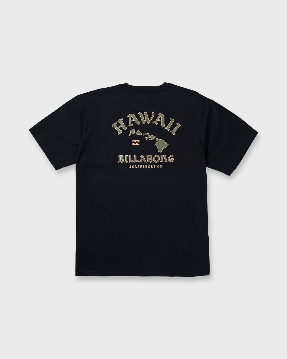 24A351546_BLK-FL-B.jpg Island Chain Hawaii Regular Short Sleeve Tee - Black - Image 1