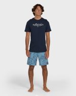 Haleiwa Palm Short Sleeve T-Shirt - Navy - Image 3