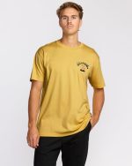 Arch Fade Premium Short Sleeve T-Shirt - Dust Yellow - Image 3