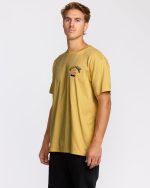 Arch Fade Premium Short Sleeve T-Shirt - Dust Yellow - Image 4