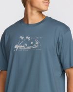 Beach Club Premium Short Sleeve T-Shirt - Steel Blue - Image 5