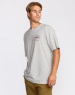 Walled Regular Short Sleeve T-Shirt - Lt Grey Htr - Image 3