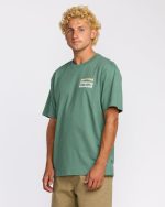 Walled Regular Short Sleeve T-Shirt - Sage Green - Image 3