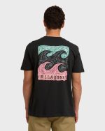 Crayon Wave Premium Short Sleeve T-Shirt - Washed Black - Image 2