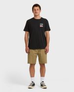 Crayon Wave Premium Short Sleeve T-Shirt - Washed Black - Image 4