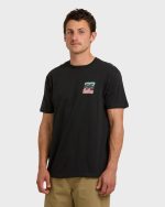 Crayon Wave Premium Short Sleeve T-Shirt - Washed Black - Image 3
