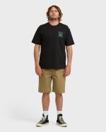 Solar Regular Short Sleeve T-Shirt - Washed Black - Image 3