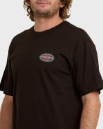 Rotor Diamond Regular Short Sleeve T-Shirt - Black Red - Image 5