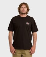 Rotor Diamond Regular Short Sleeve T-Shirt - Black Red - Image 2