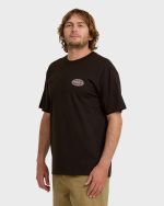 Rotor Diamond Regular Short Sleeve T-Shirt - Black Red - Image 4