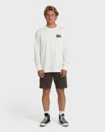 Crayon Wave Premium Long Sleeve T-Shirt - Off White - Image 4