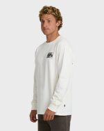 Crayon Wave Premium Long Sleeve T-Shirt - Off White - Image 3