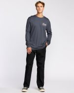 Lounge Regular Long Sleeve T-Shirt - Midnight Blue - Image 4