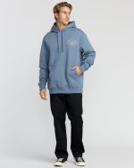 Short Sands Pullover Hoodie - Steel Blue - Image 4