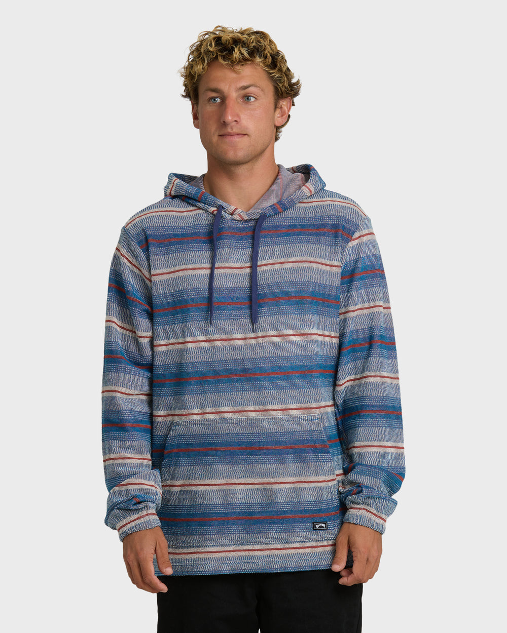 24A411603_DKD_OM-F.jpg Flecker Diego YD Pullover Hoodie - Dark Denim - Image 1