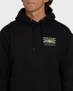 Haleiwa Rising Sun Pullover Hoodie  - Black - Image 5