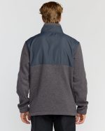 Boundary Blocked Mockneck Sweatshirt - Dusty Purple - Image 2