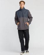 Boundary Blocked Mockneck Sweatshirt - Dusty Purple - Image 4