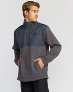 Boundary Blocked Mockneck Sweatshirt - Dusty Purple - Image 3