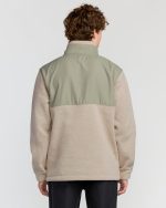 Boundary Blocked Mockneck Sweatshirt - Sand - Image 2