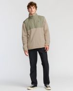 Boundary Blocked Mockneck Sweatshirt - Sand - Image 4
