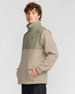 Boundary Blocked Mockneck Sweatshirt - Sand - Image 3