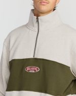 Bad Dog 3/4 Zip Mockneck Sweatshirt - Sand Htr - Image 4