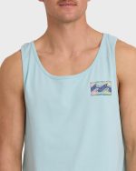 Crayon Wave Premium Tank - Dusty Blue - Image 5