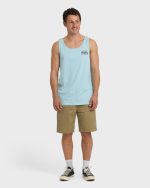 Crayon Wave Premium Tank - Dusty Blue - Image 4