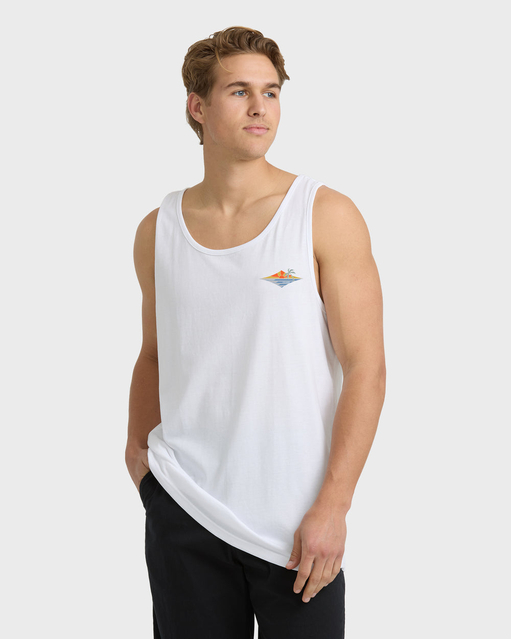 24A454501_WHT_OM-F.jpg Point Of View Premium Tank - White - Image 1