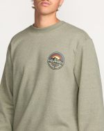 Compass Crew Sweatshirt - Sage Heather - Image 4